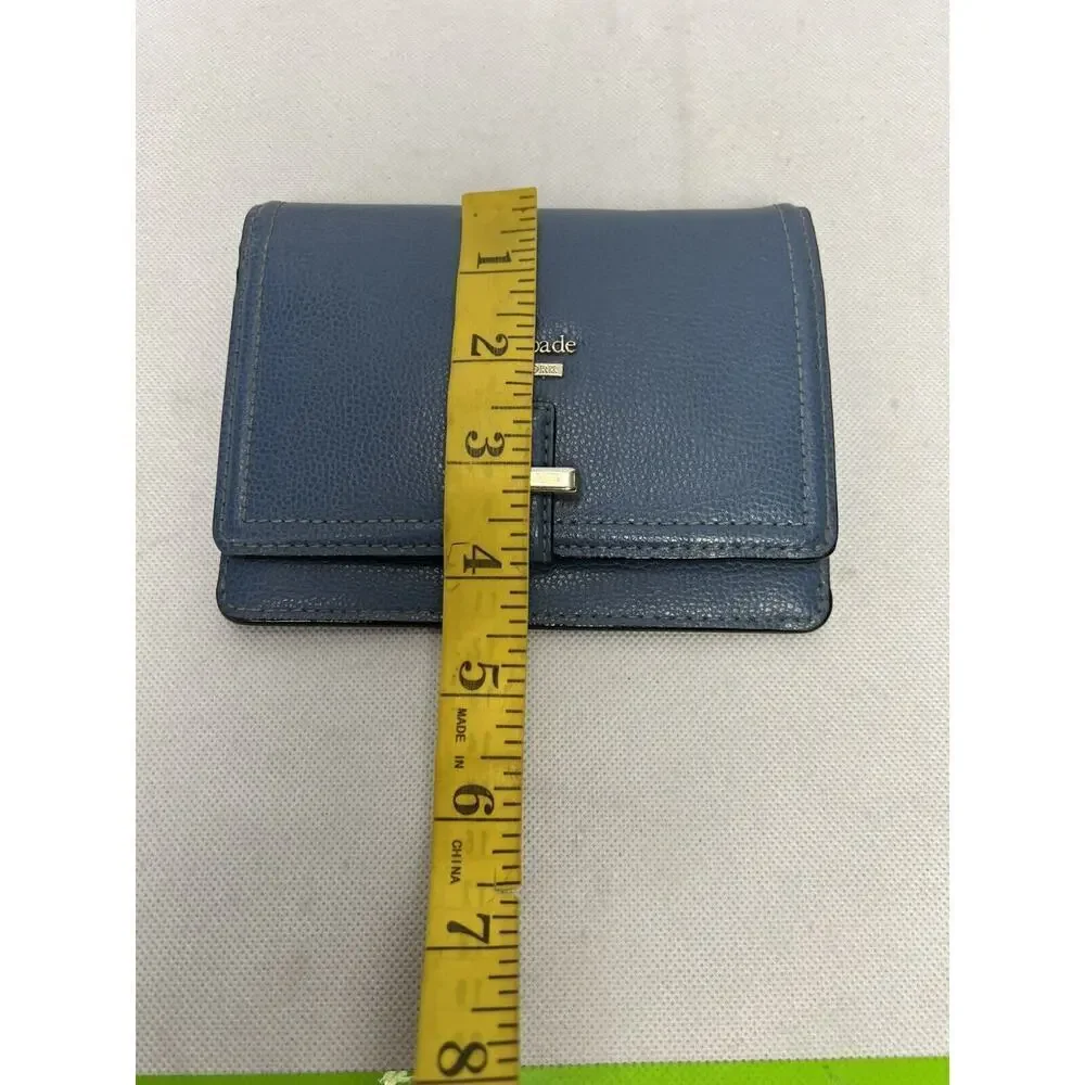 Kate Spade Blue Leather Small Wallet